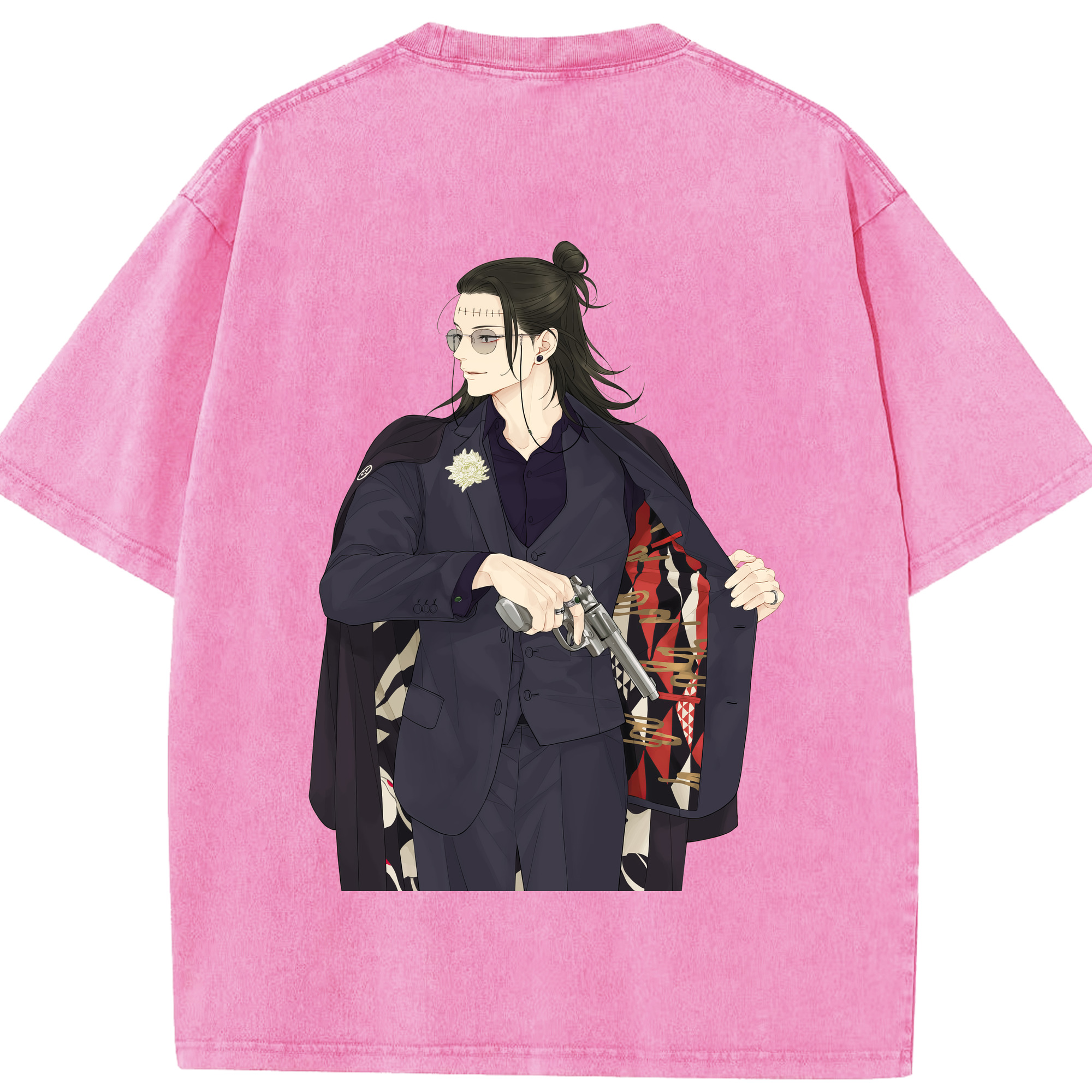 （画像用） 呪術廻戦 Jujutsu Kaisen 綿100% ヴィンテージ風 半袖Tシャツ（背面プリント）